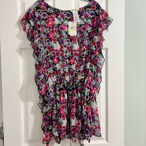 Jessica Simpson Pink and Purple Casual cover-up dress